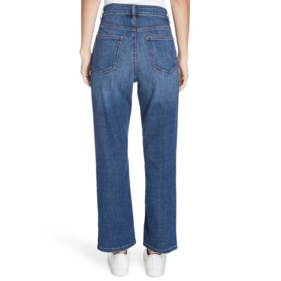 EILEEN FISHER Organic Cotton Stretch Ankle Bootcut Denim Jeans, Agind, Size 14 - Picture 2 of 7